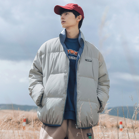 เสื้อกันหนาว ใส่ได้สองด้าน หนา อุ่น กันหนาวได้ดี-10354