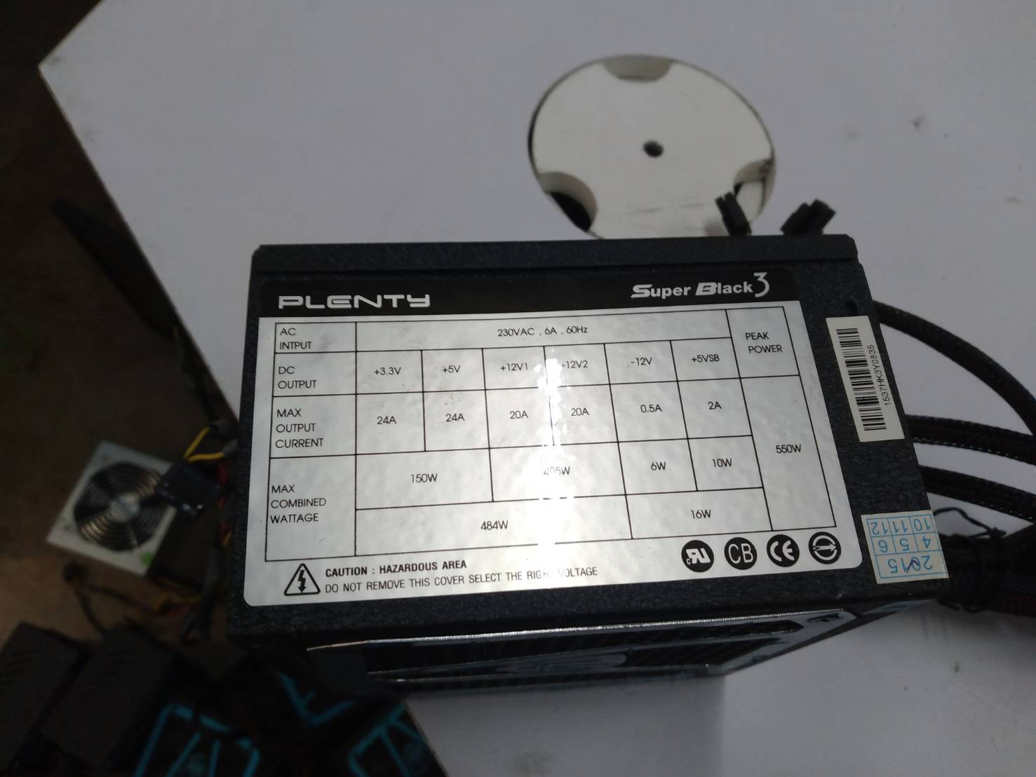 POWER SUPPLY (อุปกรณ์จ่ายไฟ) PLENTY 550W SUPER BLACK 3