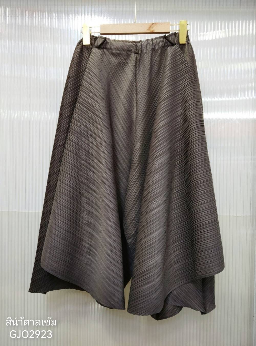 ยาว 28นิ้ว!! 2MUAY รุ่น GJO2923 FLARED PLEAT PANT กางเกงผู้หญิง กางเกงพลีทคุณภาพ 12สี FREE SIZE