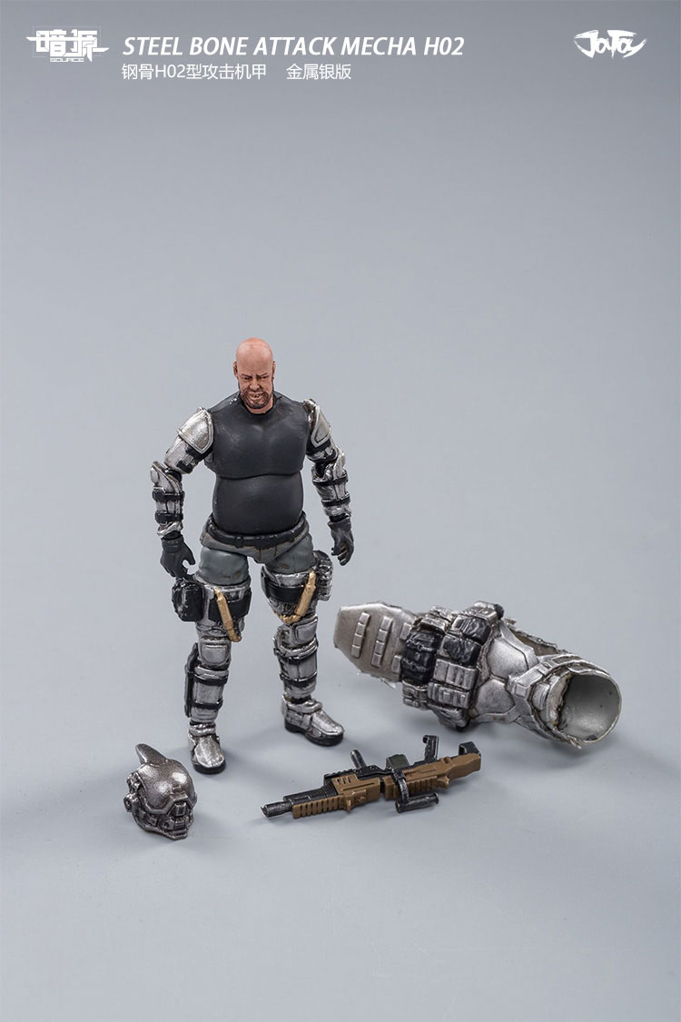 [สั่งจอง] JOYTOY 52021031 STEEL BONE ATTACK MECHA H02 (Silver)