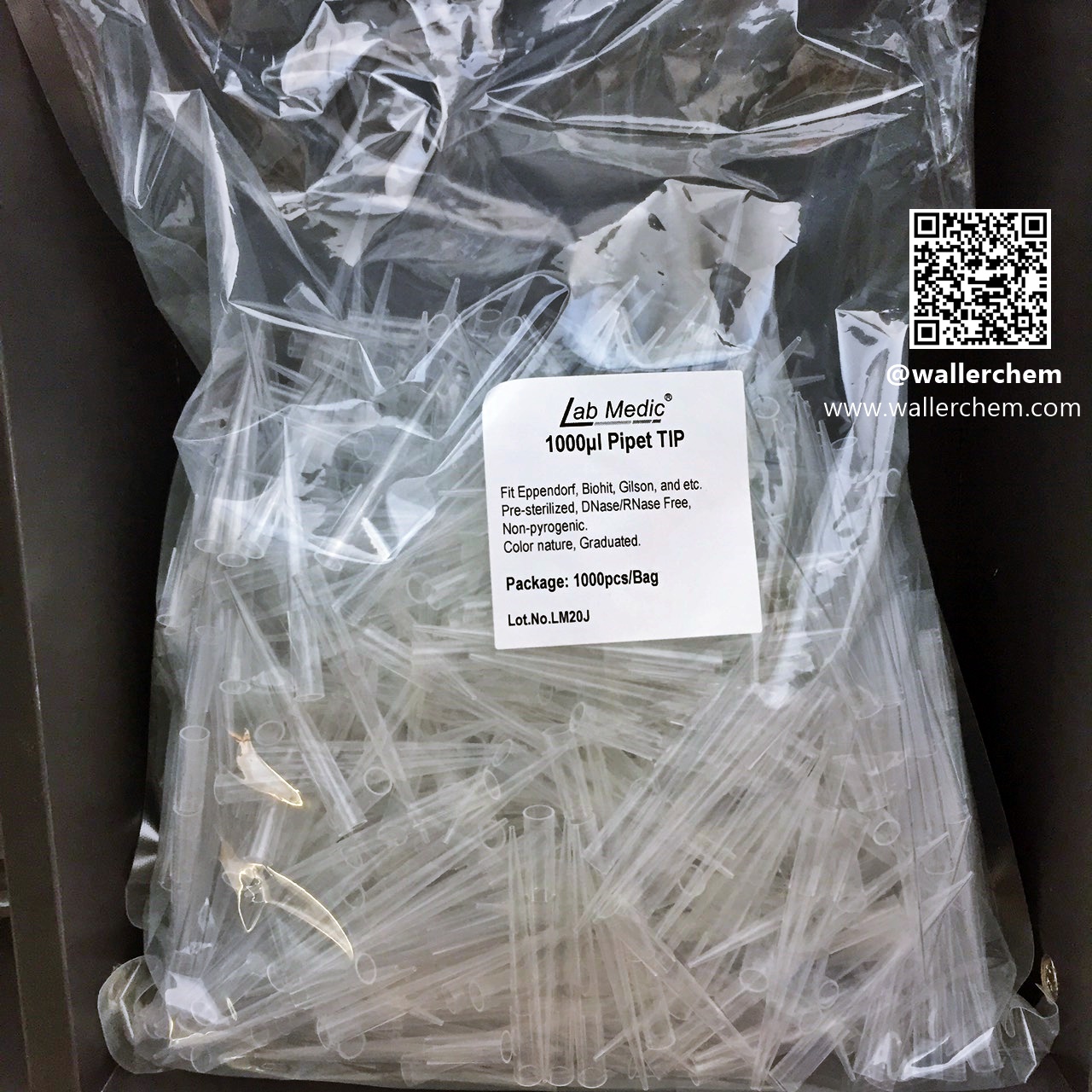 Pipette Tip 1,000uL (ปิเปต ทิป) 1,000pcs/pK