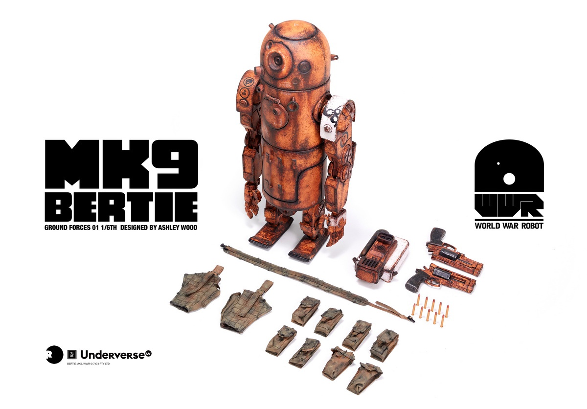 [สั่งจอง]Underverse UV202418 1/6 : World War Robot series Action Figure DESERT ALPHA BERTIE MK9