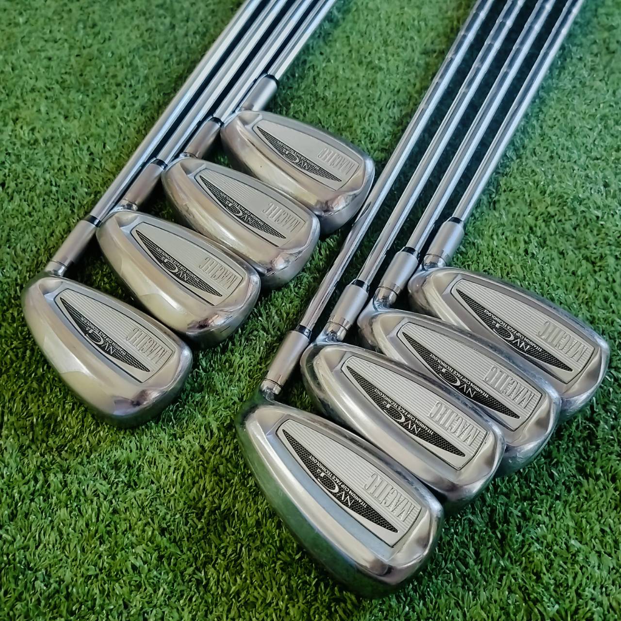 ชุดเหล็ก MACTEC NVG เด้งมาก!!! สภาพสวยมาก เดิมทุกอย่าง กริพเดิม หน้าเด้ง TITANIUM CUP FACE ไม้กอล์ฟพรีเมี่ยมมือสอง ของแท้ By NakaraLuxurious