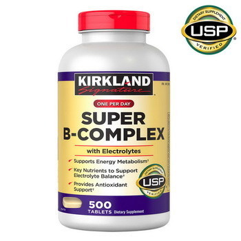 Kirkland Signature Super B-Complex with Electrolytes ขนาด 500 เม็ด