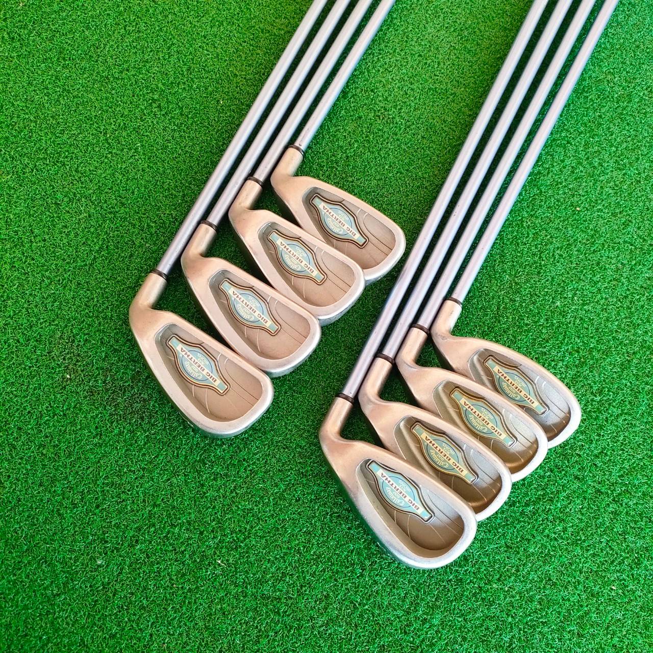 **ไม้กอล์ฟสำหรับผู้หญิง** ชุดเหล็ก CALLAWAY BIG BERTHA X-12 LADY มีเหล็ก 5-9 เเละ PW AW SW ก้าน SUPER JV200 FLEX L