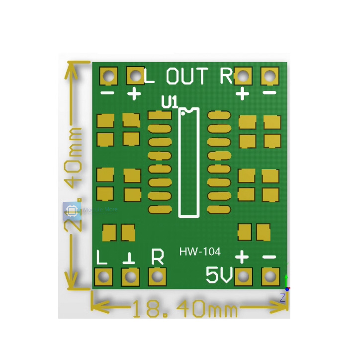 โมดูลขยายเสียง PAM8403 Super mini digital amplifier board 2*3W Class D 2.5 to 5V power supply