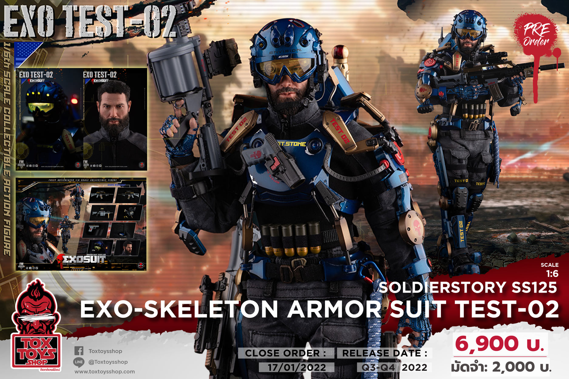 [สั่งจอง]SoldierStory SS125 1/6 : EXO-SKELETON ARMOR SUIT TEST-02