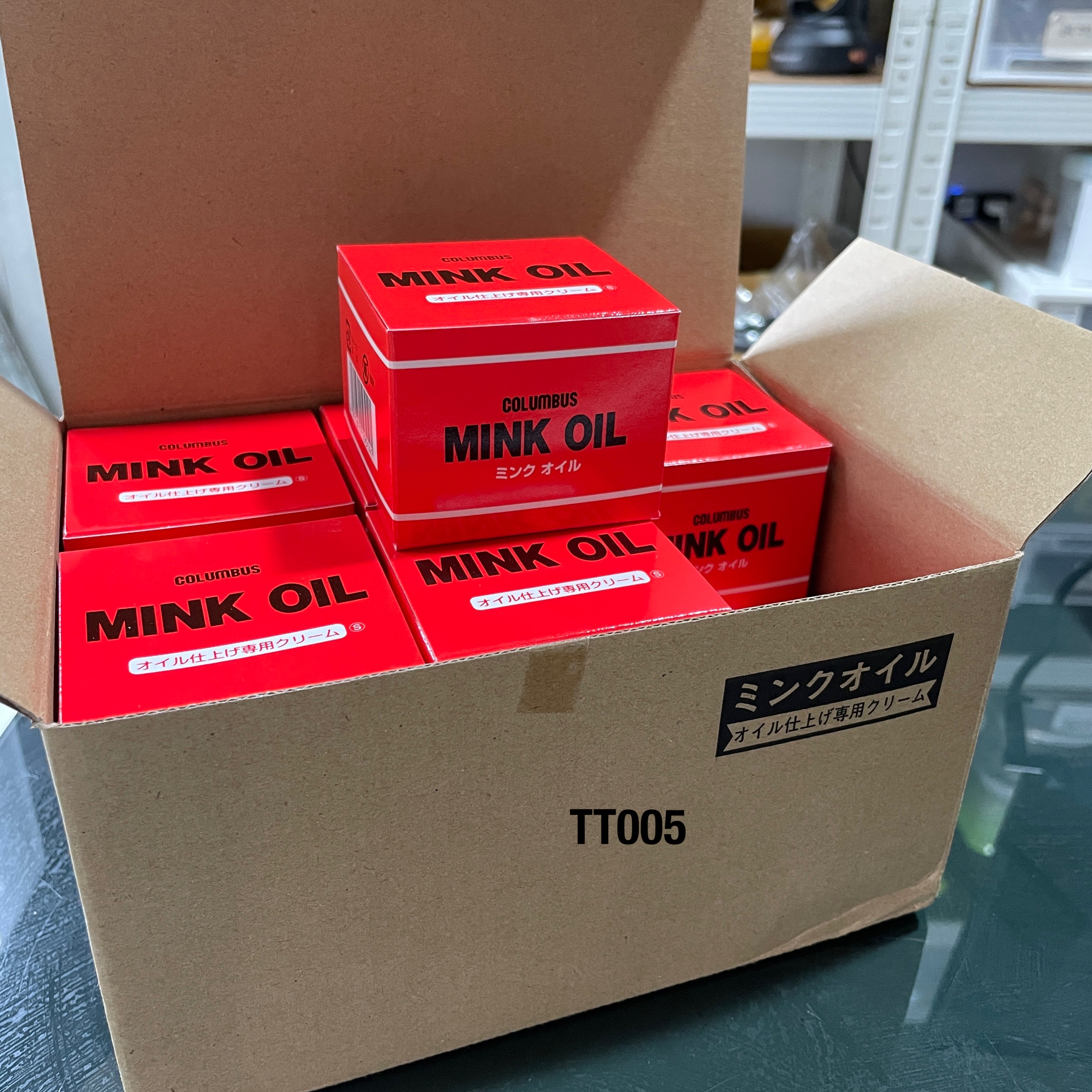 TT005 Mink Oil น้ำยาบำรุงรักษาหนัง อุปกรณ์งานหนัง leatherbrass**ราคาต่อกระปุก**