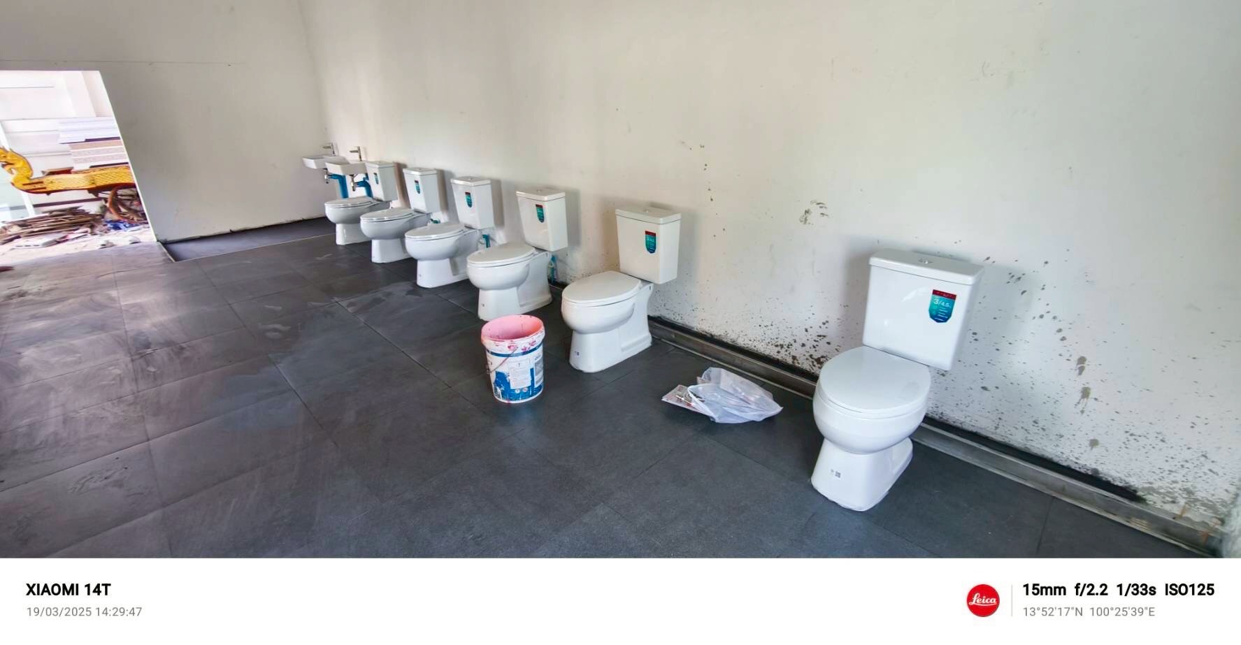 งานสร้างห้องน้ำ วัดบางแพรก จ.นนทบุรี