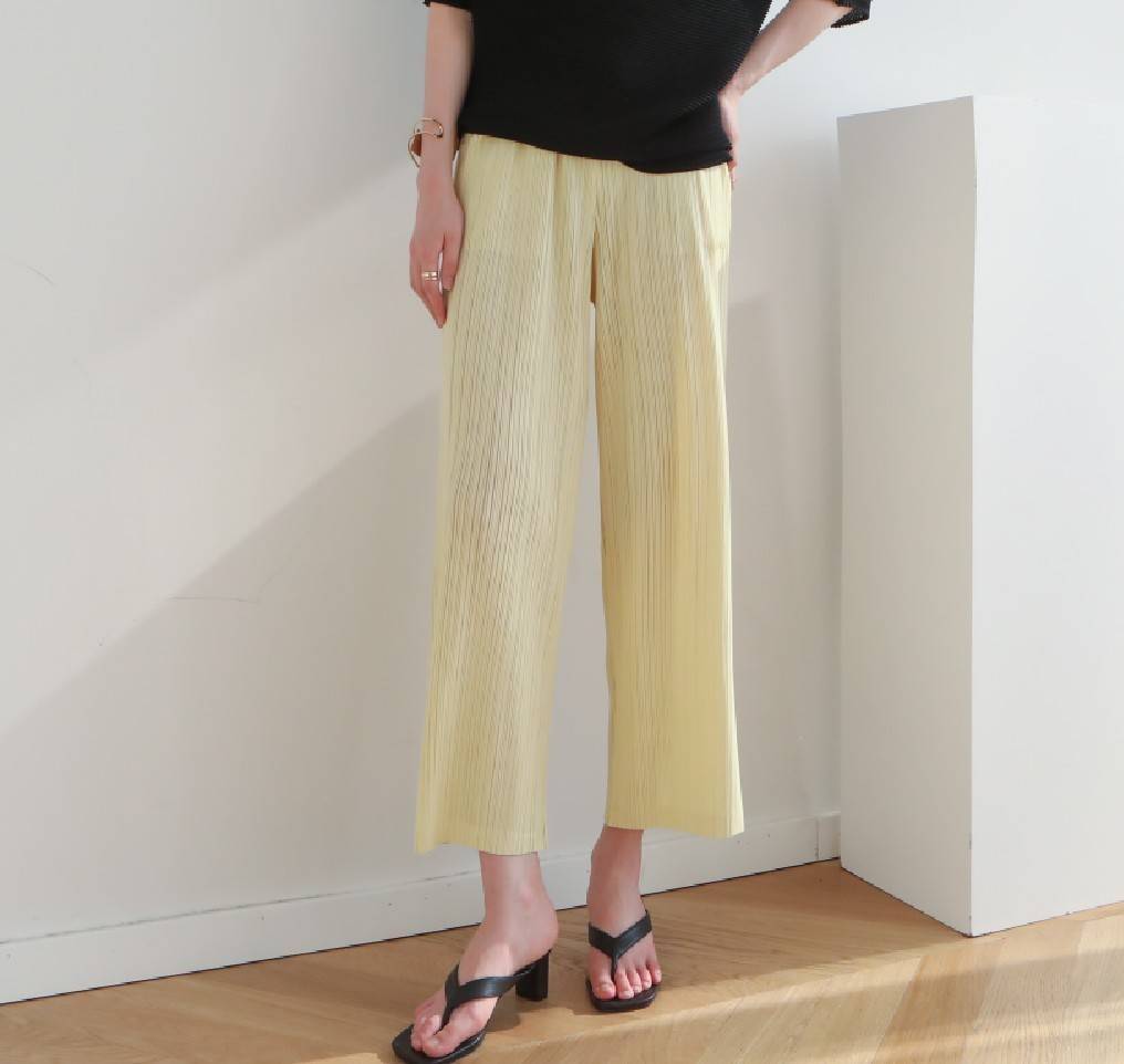 ยาว 35นิ้ว!! 2MUAY BASIC รุ่น GJO7171 กางผู้หญิง กางเกงพลีทคุณภาพ STRAIGHT PLEATED PANTS 16สี FREE SIZE