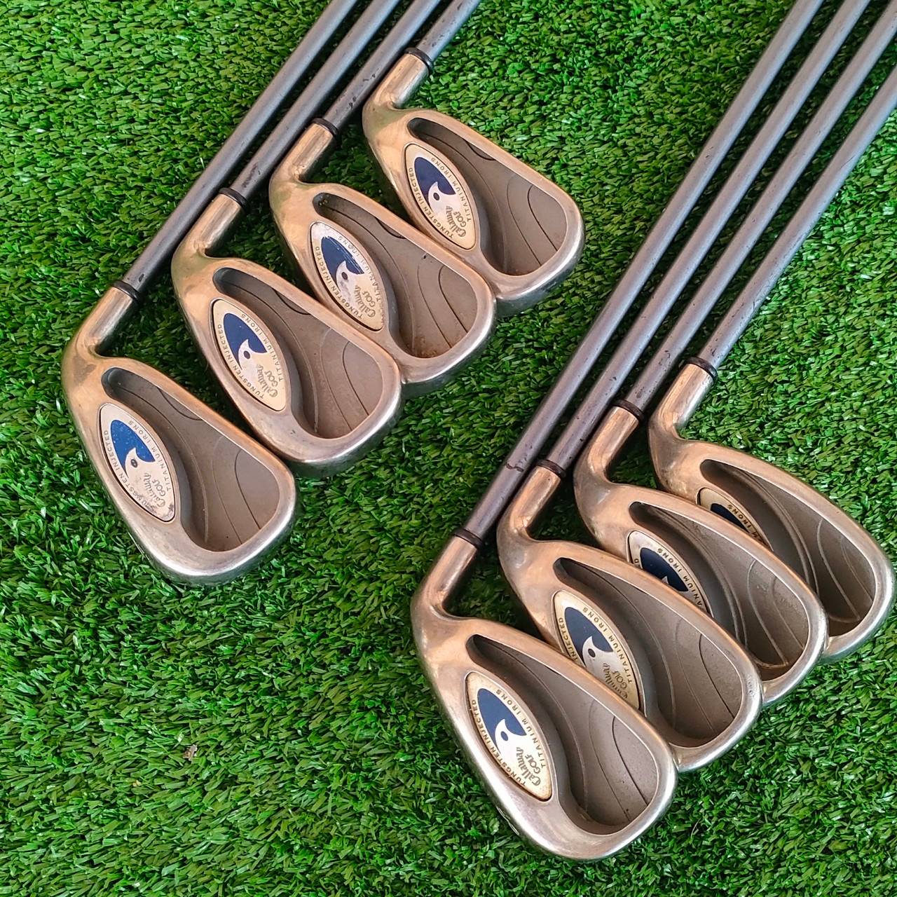 ชุดเหล็ก CALLAWAY HAWK EYE มีเหล็ก 4-9 เเละ PW เเละ SW ก้าน HAWK EYE FLEX R