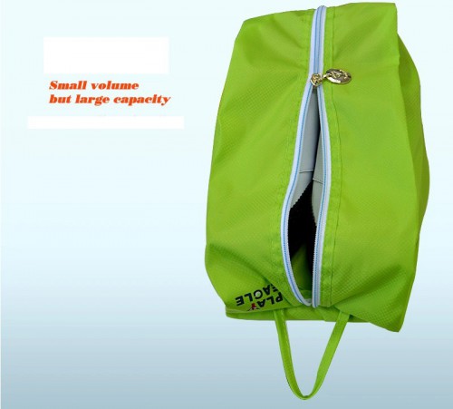 GOLF SHOE BEGS GREEN PLAYEAGLE PE-0003 กระเป๋าใส่รองเท้ากอล์ฟเเบบ พับเก็บได้!!!
