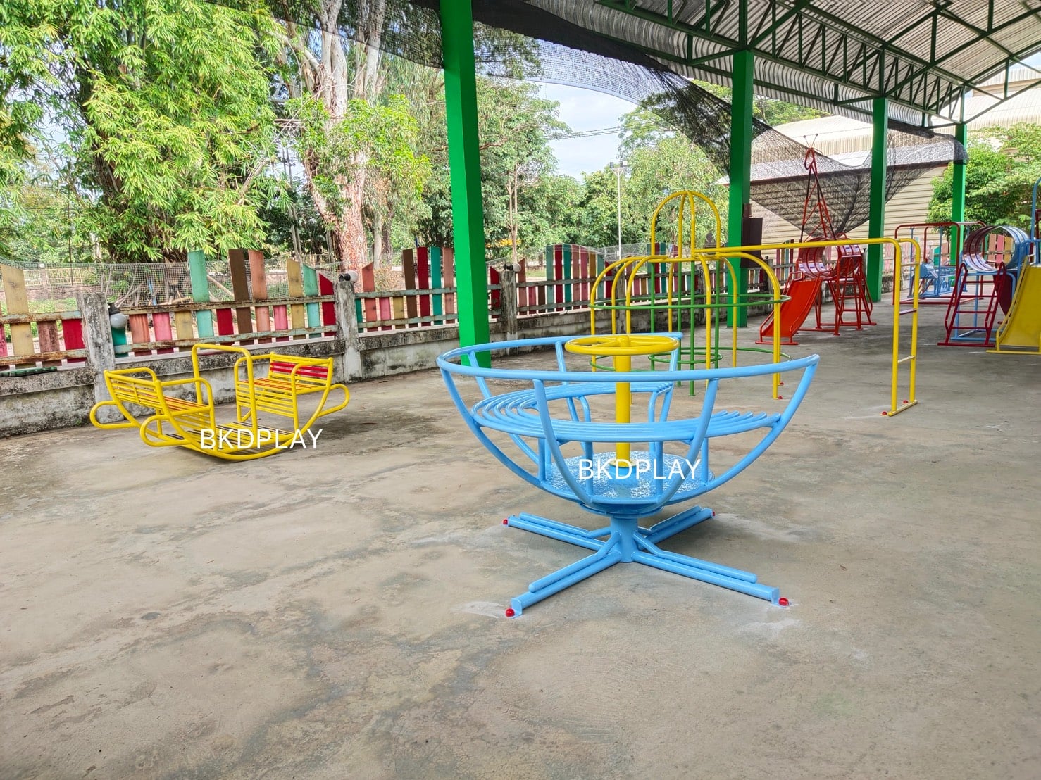 เครื่องเล่นสนาม กลางแจ้ง เหล็ก,โยกเยกเรือโคลงเคลง Outdoor Playground, ราคาโรงงาน สินค้าสั่งผลิต 10-20 วัน
