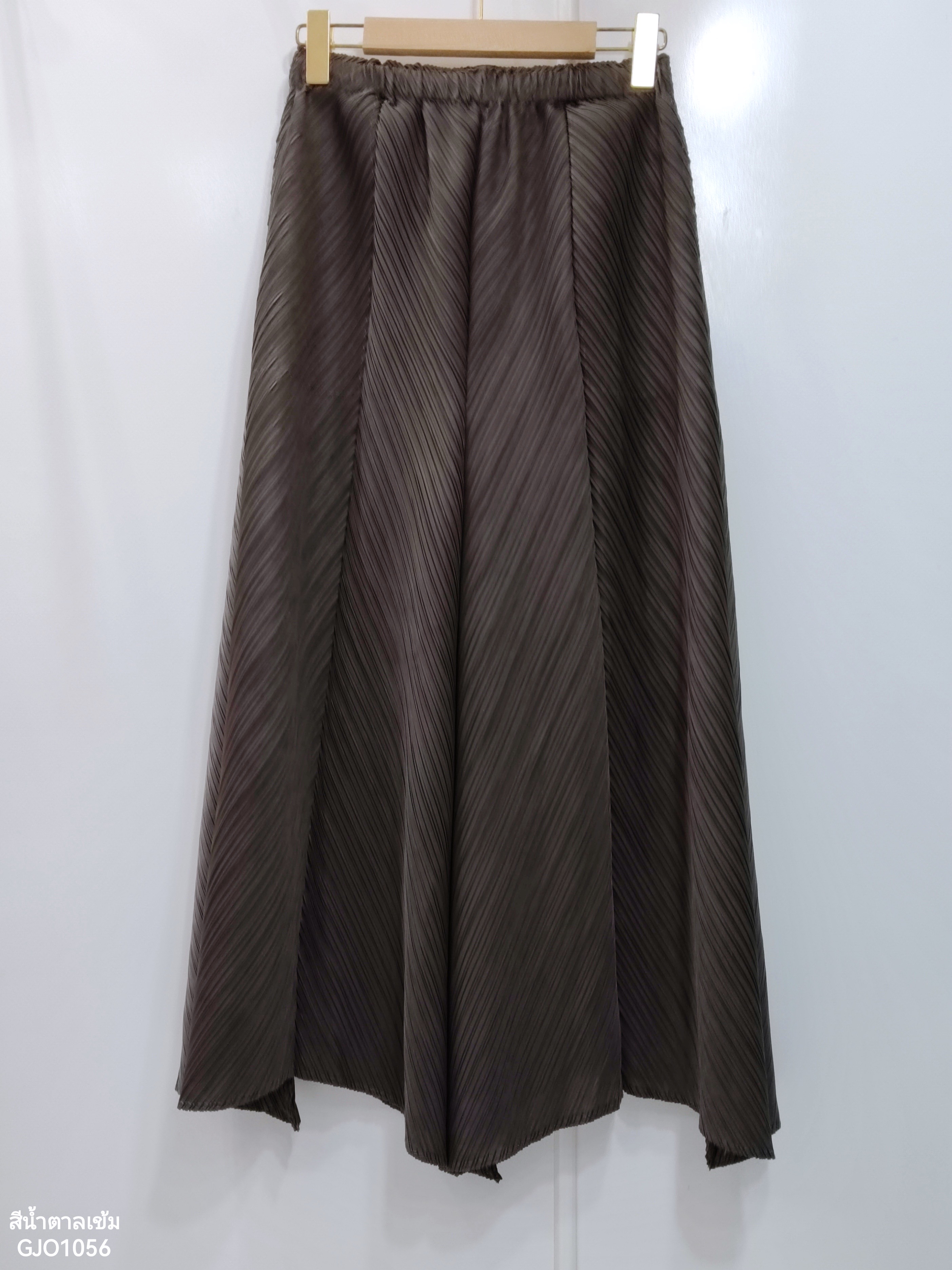 ปรับราคาลง20%!! ยาว 35 นิ้ว! 2MUAY รุ่น GJO1056 กางเกงพลีทคุณภาพ FLARE PLEATED PANTS 10 สี FREE SIZE