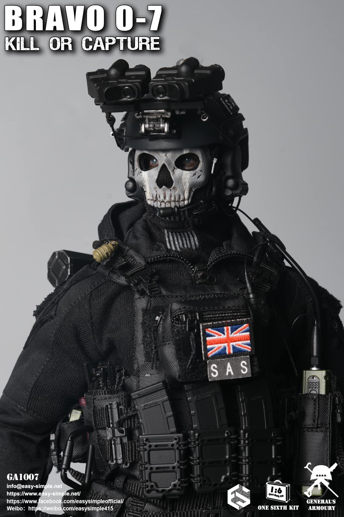 [สั่งจอง]General's Armoury GA1007 1/6 : Bravo 0-7 Kill Or Capture
