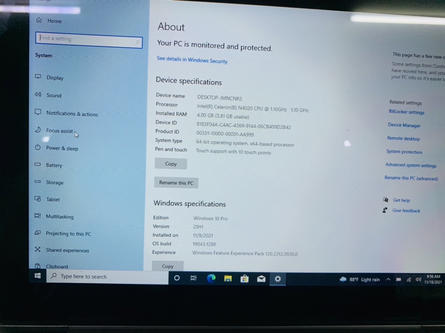 โน้ตบุ๊ค Notebook Lenovo IdeaPad D330 10.1 inch HD Touch