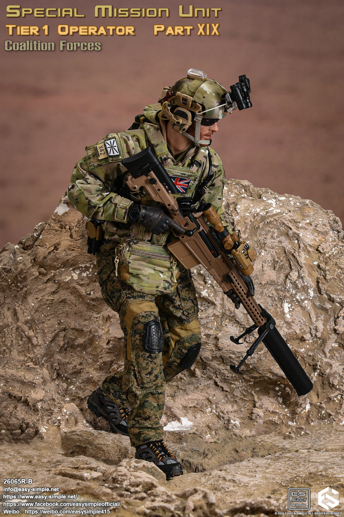 [สั่งจอง] Easy&Simple 26065R-B 1/6 : Special Mission Unit Tier1 Operator Part XIX Coalition Forces