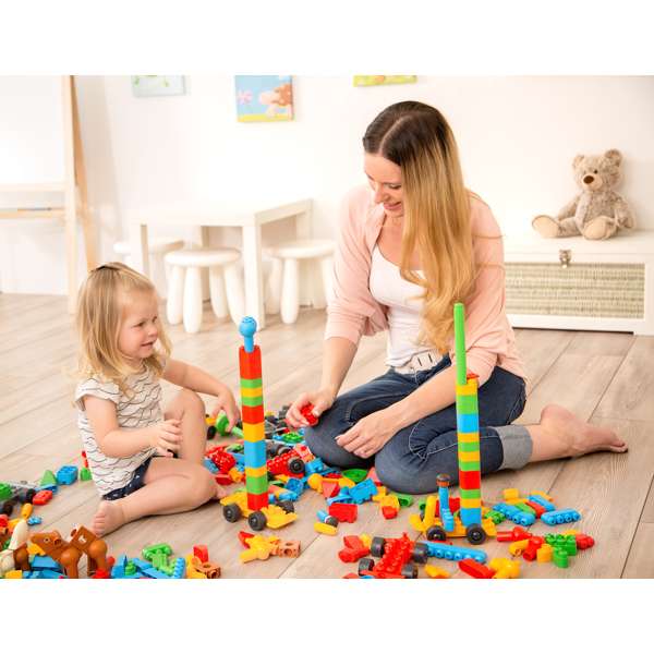 ชุดตัวต่อสร้างเรื่องราวด้วยตัวเรา 218 ชิ้น พร้อมฉากนิทาน, โลโก้เด็ก, ส่งเสริมการเรียนรู้ ,ของเล่นเสริมพัฒนาการ,ของเล่น , สื่อการสอน ,เสริมจินตนาการ, พร้อมส่ง