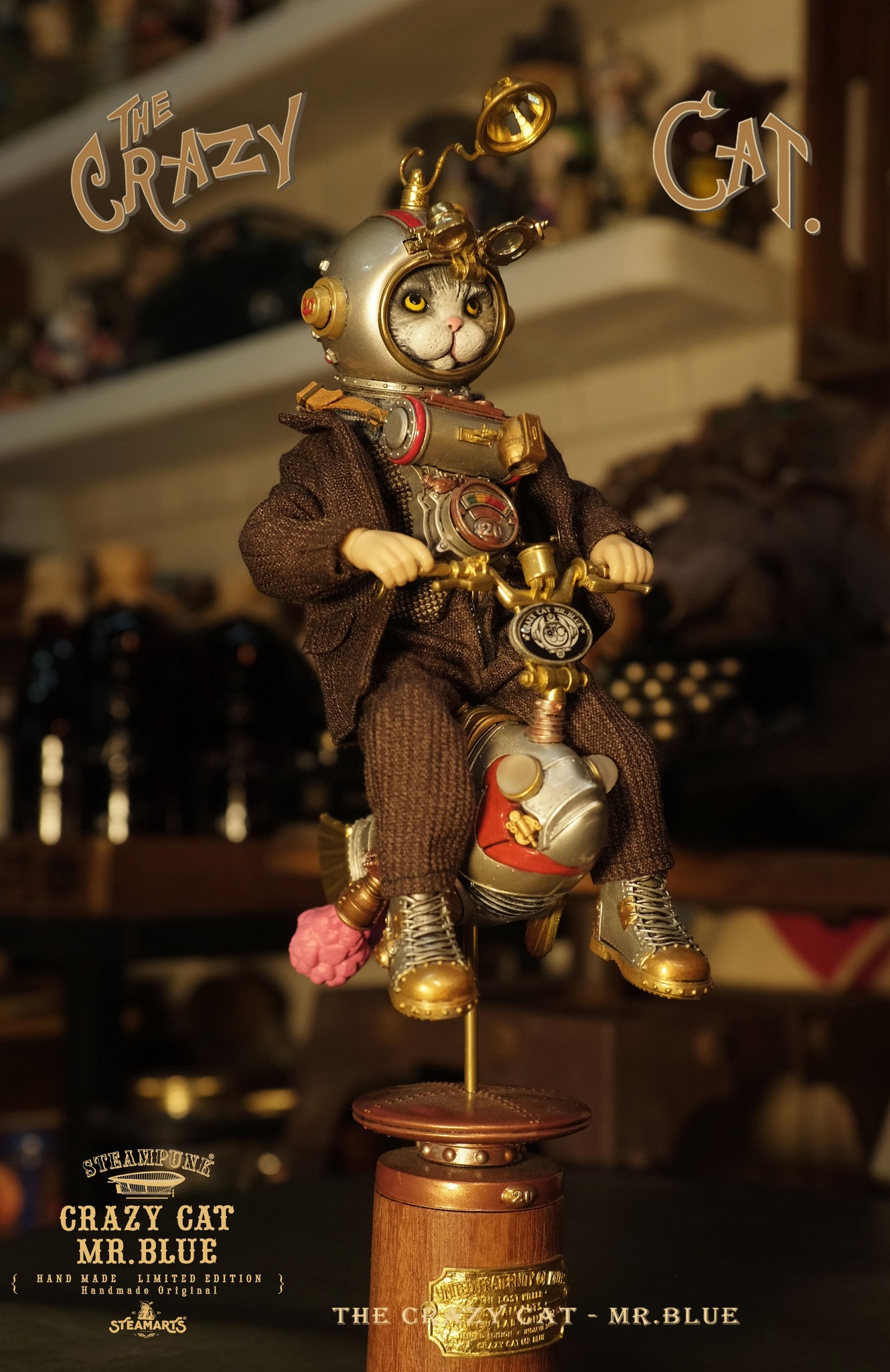 [สั่งจอง] STEAMARTS SA2024Q1201 1/6 : Steampunk Crazy Cat Mr.Blue Child Body