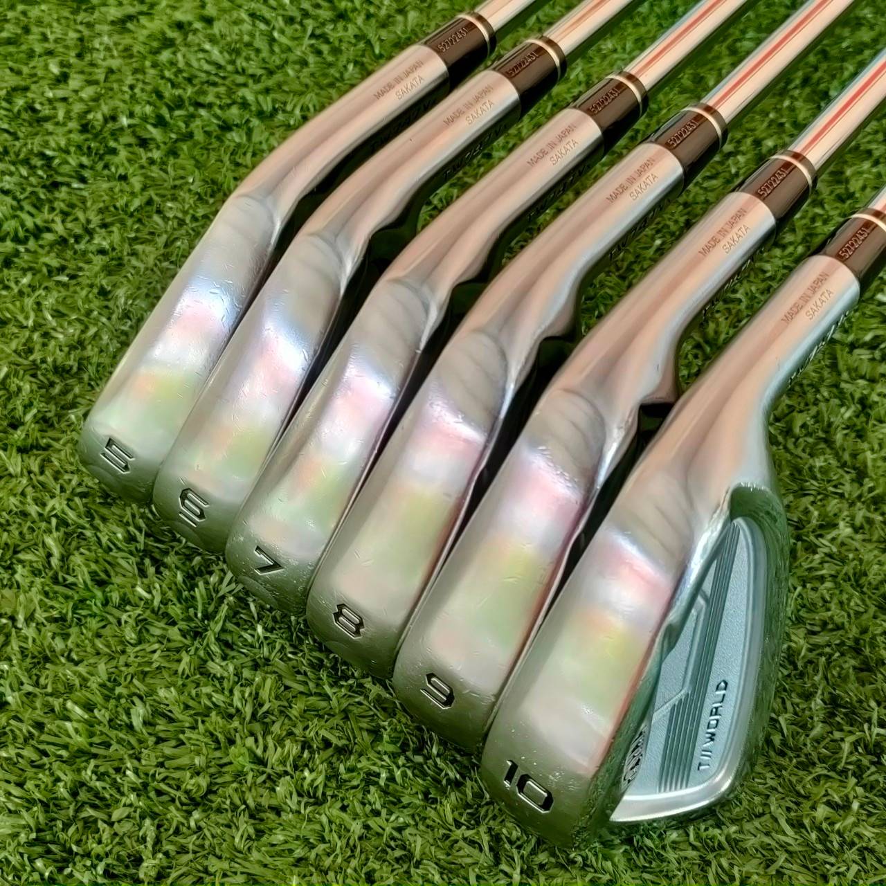 ชุดเหล็ก T//WORLD TW747 Vx Forged S20C & ทังสเตน เอกสิทธิ์ของ HONMA เหล็ก FORGED ที่ตีไกล ก้าน MODUS3 FLEX S พรีเมี่ยม JAPAN SAKATA ไม้กอล์ฟมือสอง ของแท้ BY NakaraLuxurious