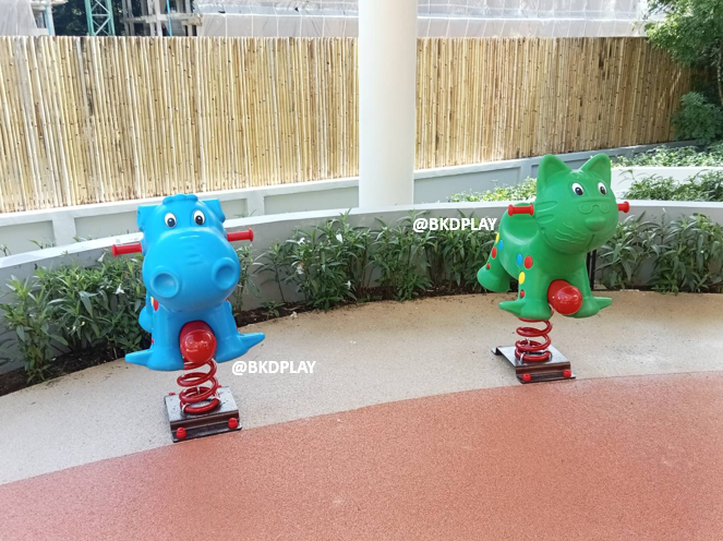 แมวสปริงโยกเยก,โยกเยกสปริง,ของเล่น,เครื่องเล่นสนามกลางแจ้ง สินค้าพร้อมส่ง