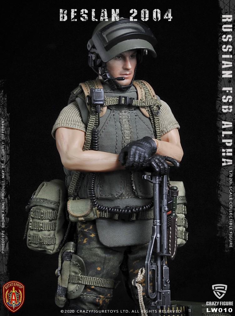 [สั่งจอง] Crazy Figure LW010 1/12 Russian alpha special forces machine gunner