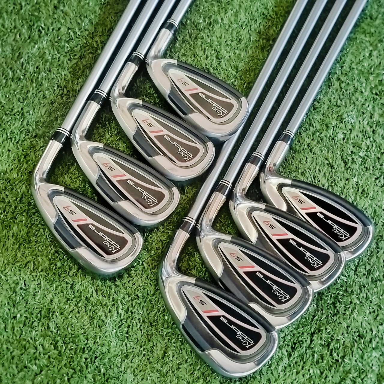 ชุดเหล็ก KING COBRA S9 สภาพสวยนางฟ้า ไม่มีลอยตีเลย ก้าน TOURAD YS 5.1 FLEX R ก้านตัวเด็ดทั้งชุด สวยมากๆๆ ไม้กอล์ฟพรีเมี่ยมมือสอง ของแท้ By NakaraLuxurious