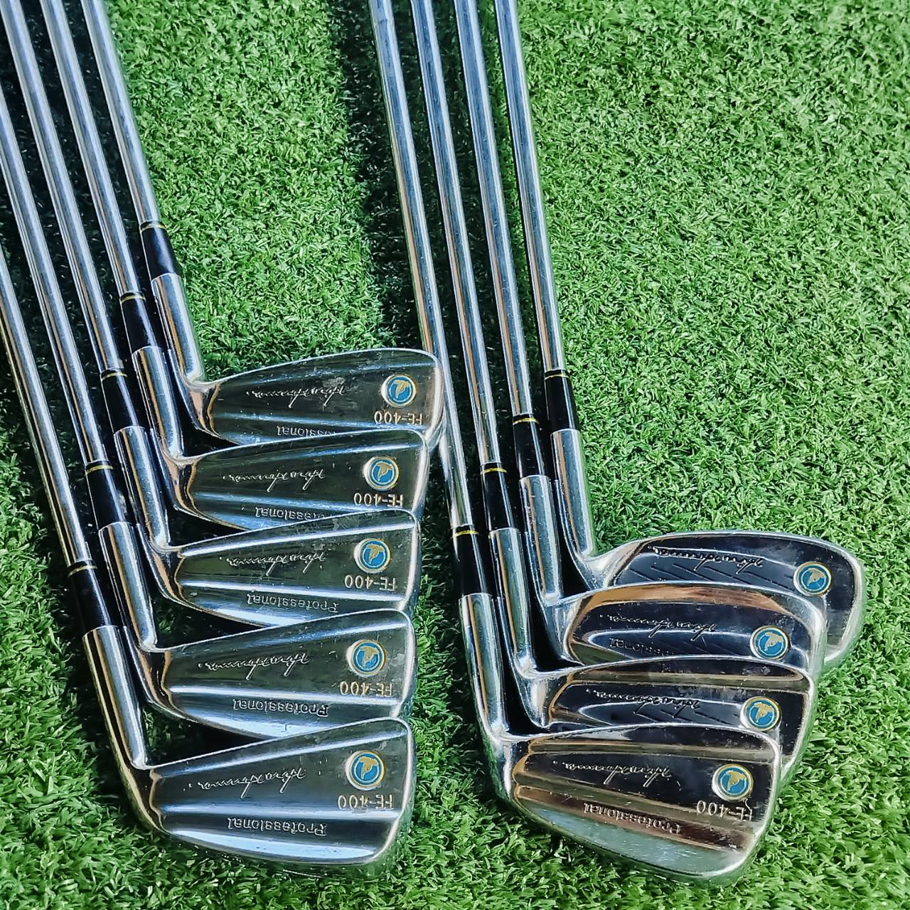 ชุดเหล็ก HONMA FE-400 MADE IN JAPAN SAKATA ก้านเหล็ก HONMA เดิมหมด FLEX R2 มีเหล็ก 4 5 6 7 8 9 10 11 SW เป็นชุดใหญ่ 9 ชิ้น มีถึงเหล็ก11 สภาพสวยเดิมอย่างดี วัสดุพรีเมี่ยม ไม้กอล์ฟพรีเมี่ยมมือสอง ของแท้ By NakaraLuxurious