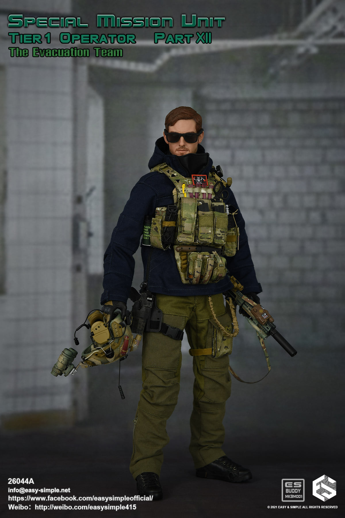 [สั่งจอง]Easy&Simple 26044A 1/6 : SMU Tier1 Operator Prt XII The Evacuation Team