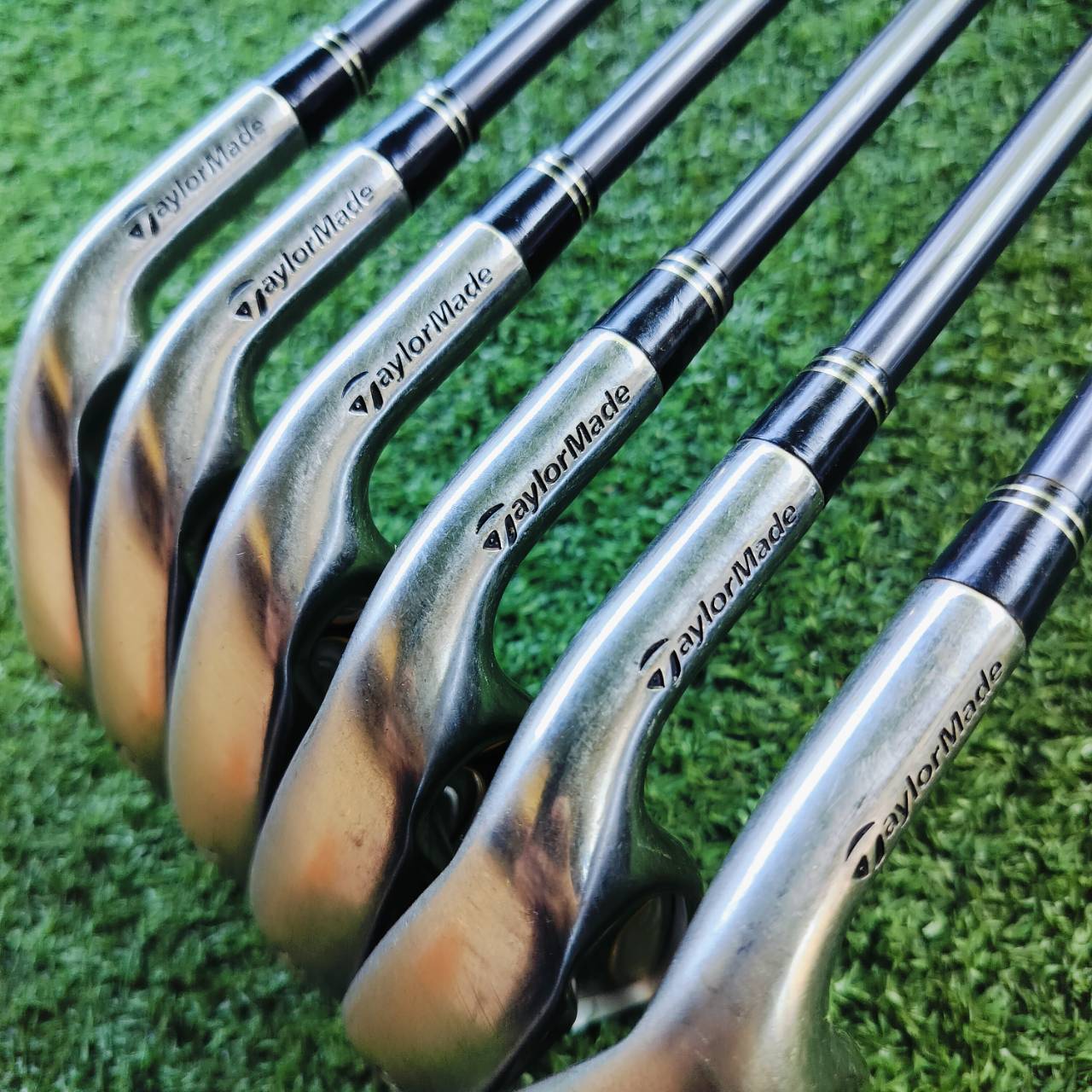ชุดเหล็ก TAYLORMADE r7 มีเหล็ก 5-9 เเละ PW ครบค่ะ ก้าน RE*AX 65 FLEX R ทั้งชุด ไม้กอล์ฟพรีเมี่ยมมือสอง ของแท้ By NakaraLuxurious