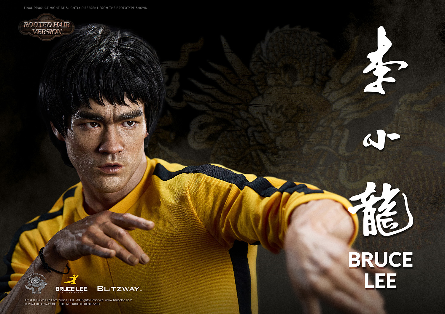 [สั่งจอง] Blitzway BW-SS-22401 1/4 : Bruce Lee Tribute 50th Anniversary Grafted Hair Version