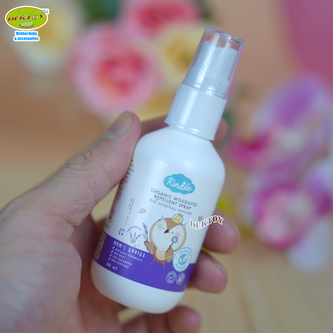 Kindee คินดี้ สเปรย์กันยุง ออร์แกนิค 60 มล. 1 ปี+