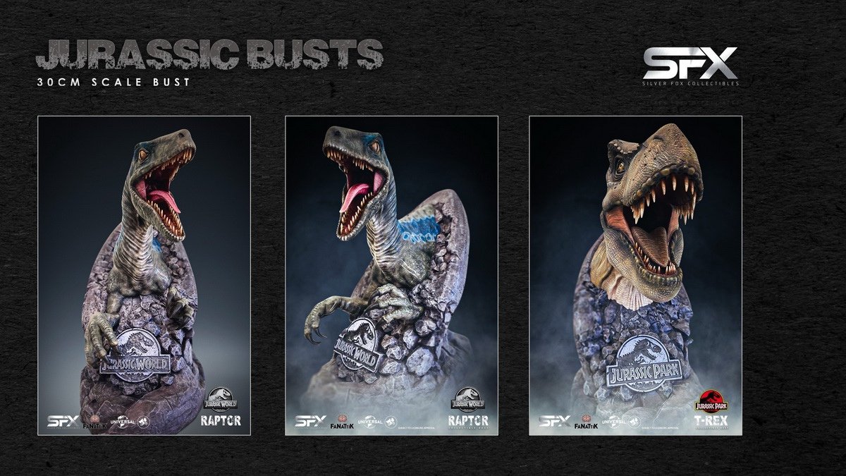 [สั่งจอง] Silver Fox 30cm : Jurassic Busts
