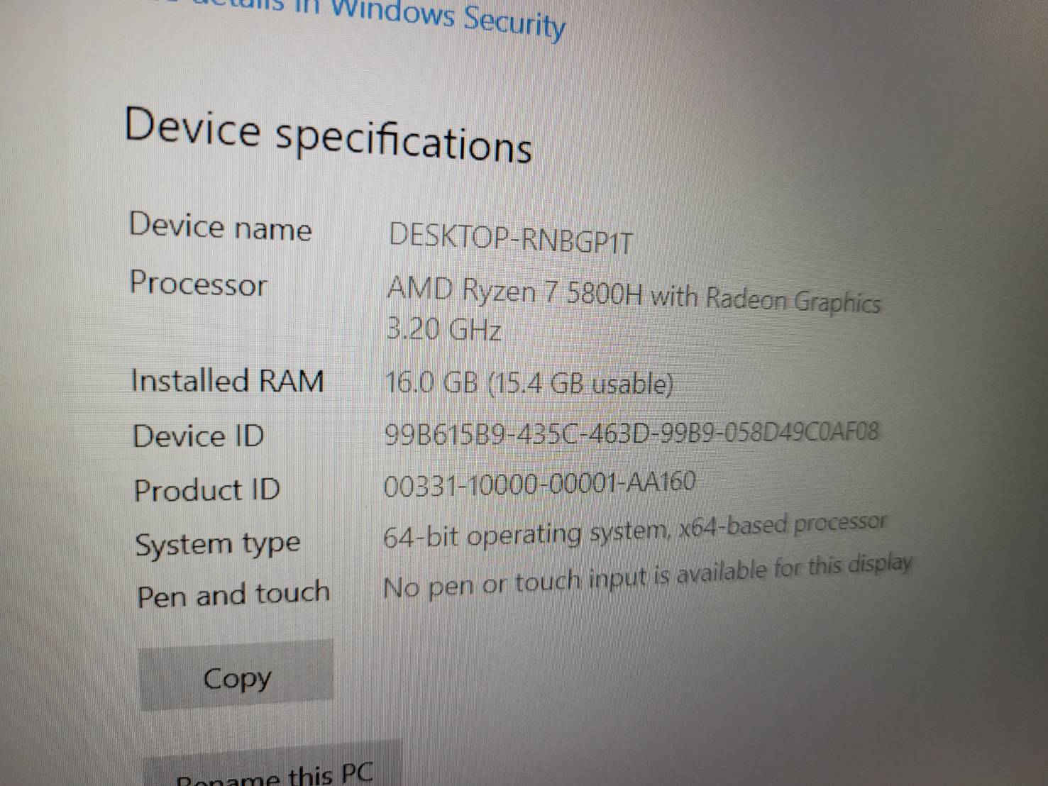 ACER NITRO 5 AN515-45-R61J