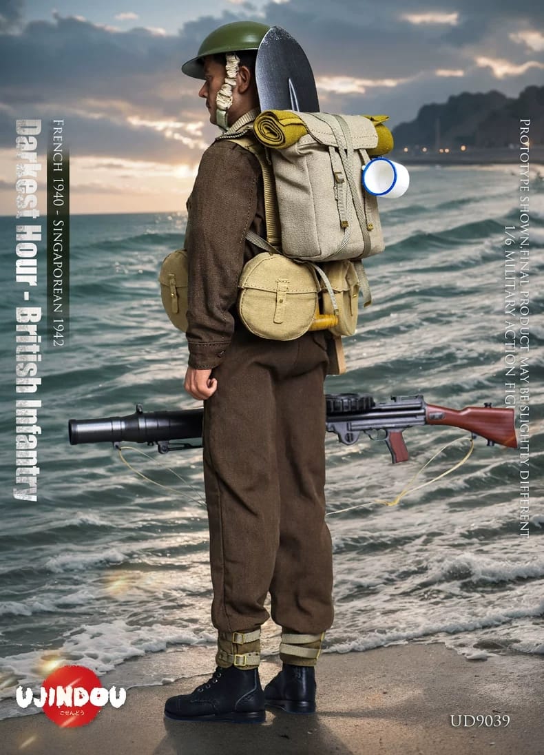 [สั่งจอง]UJINDOU UD9039 1/6 : World War II Darkest Hour British Infantry France 1940-Singapore 1942