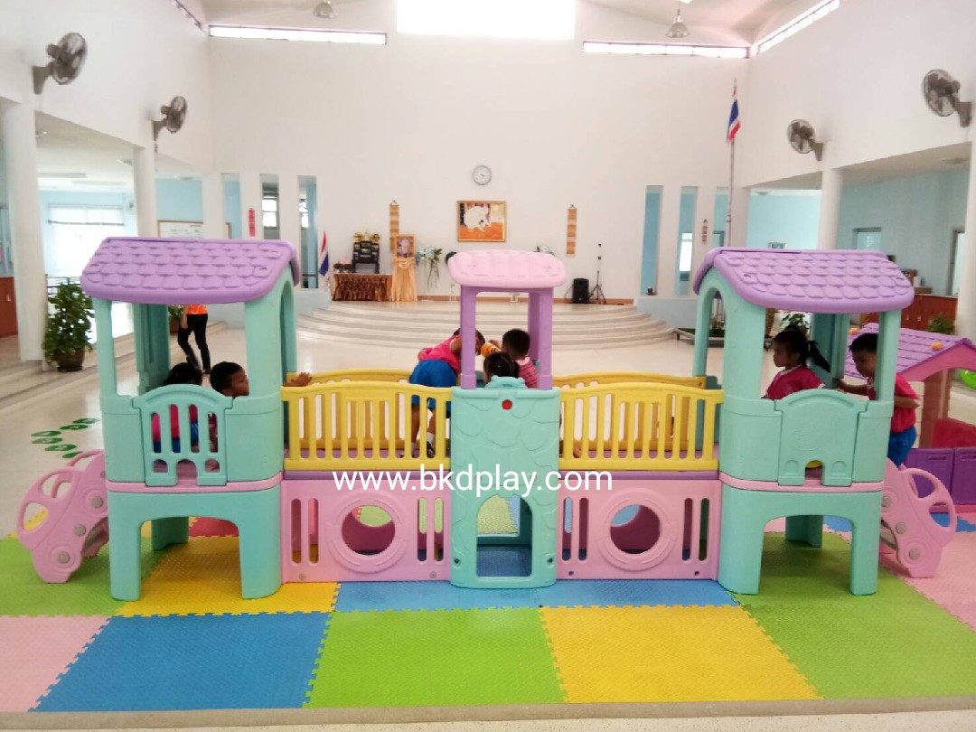 บ้านสไลเดอร์3ป้อม พร้อมบันได, สีหวาน สไลเดอร์2ทาง ,บ้านเด็กเล่น, กระดานลื่นพลาสติก ของเล่นเด็ก, เครื่องเล่นสนามกลางแจ้ง ,outdoorplayground พร้อมส่ง