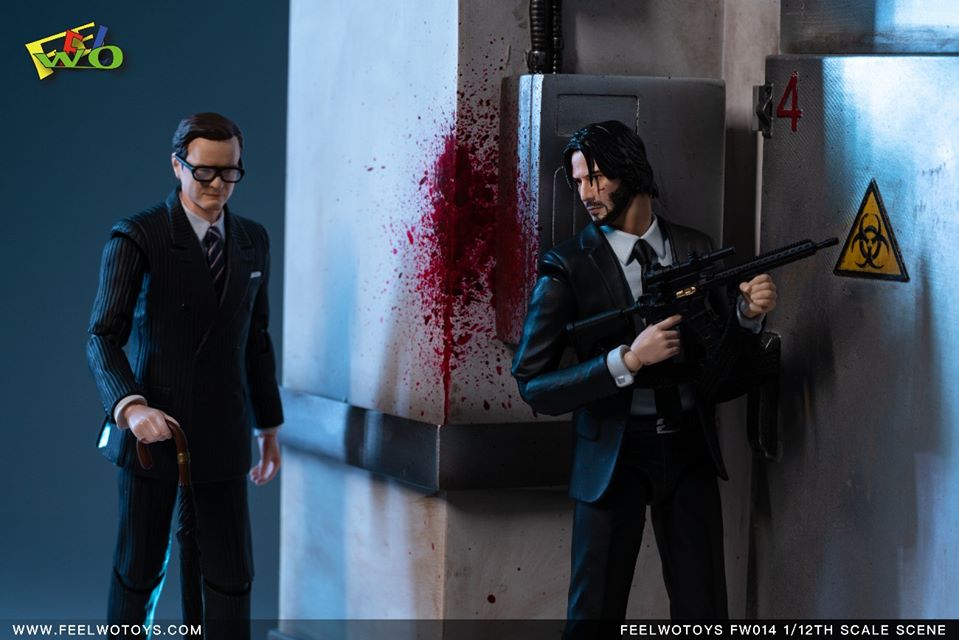 [สั่งจอง]ฉากไดโอรามา ประตูหน้าโรงงานนิวเคลียร์ FEELWOTOYS FW014 1/12 Scene Of Nuclear Factory