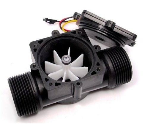Water Flow Sensor 1-30L/min แรงดัน 1.75MPa สำหรับท่อ 1/2" (YF-S201B/YF-S201) flow meter flowmeter