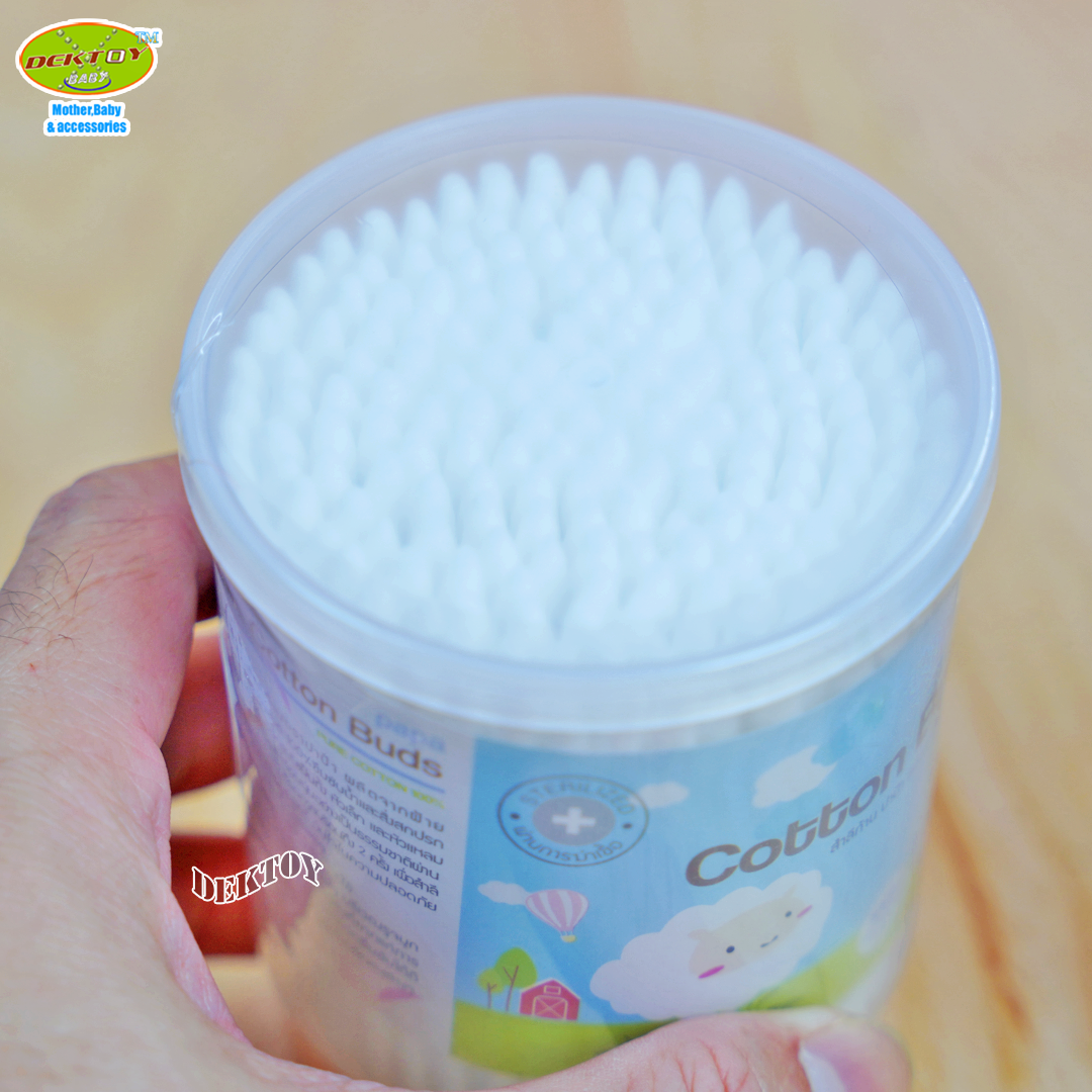 Papa ปาป้า สำลีก้านปาป้าหัวแหลมด้านเดียว 200 ก้าน CEQ-038