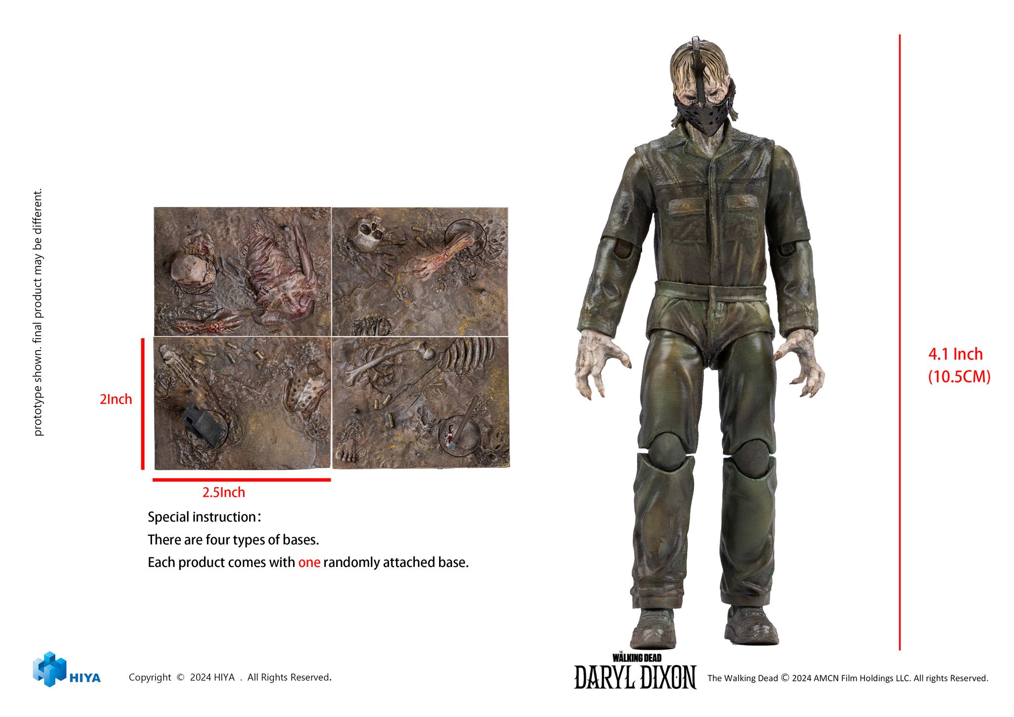 [สั่งจอง]Hiya EMW0167 1/18 : Exquisite Mini Series - THE WALKING DEAD: DARYL DIXON Dark Eyes Walker