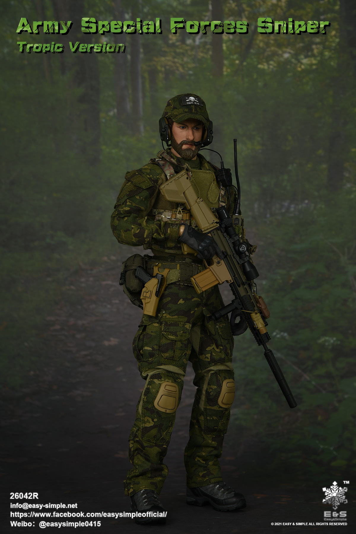 [สั่งจอง] Easy&Simple 26042R 1/6 : Army Special Forces Sniper Tropic Version