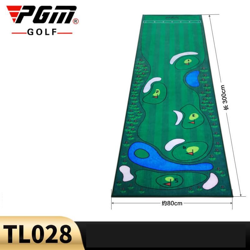 พรมซ้อมพัต TL028 ขนาด 0.80 X 3 เมตร วัสดุเป็นพรมกำมะหยี่ มีจุดมาร์คให้ฝึกซ้อมได้หลายรูปแบบ