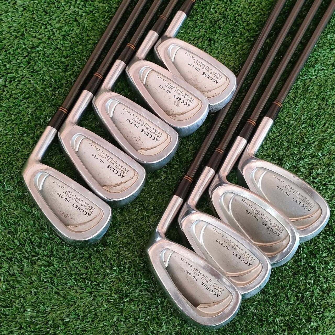 ชุดเหล็ก BRIDGESTONE ACCESS HD-620 FORGED มีเหล็ก 4-9 เเละ PW SW P/S ก้าน TOUR DESIGN TDI-04 FLEX R