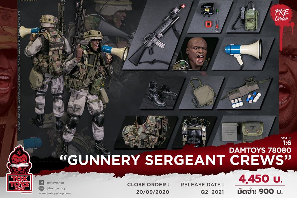 [สั่งจอง]DAMTOYS 78080 1/6 Operation Urban Warrior ‘99 Marine Corps urban warfare exercises in Oakland “Gunnery sergeant Crews”