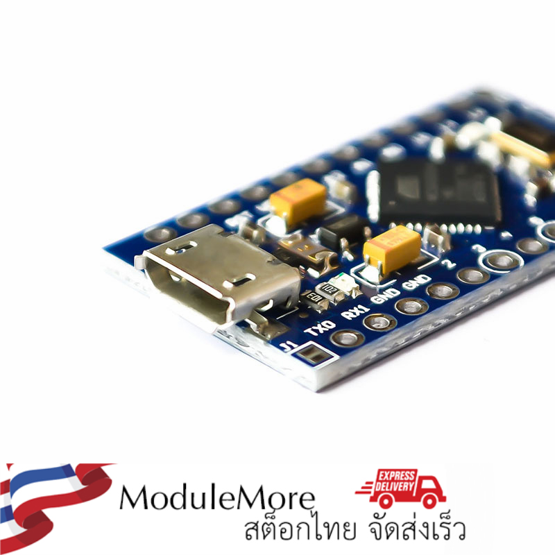 บอร์ด Pro Micro uses Atmega32U4's own USB update program 5V/16M MCU development board (Arduino-compatible board)