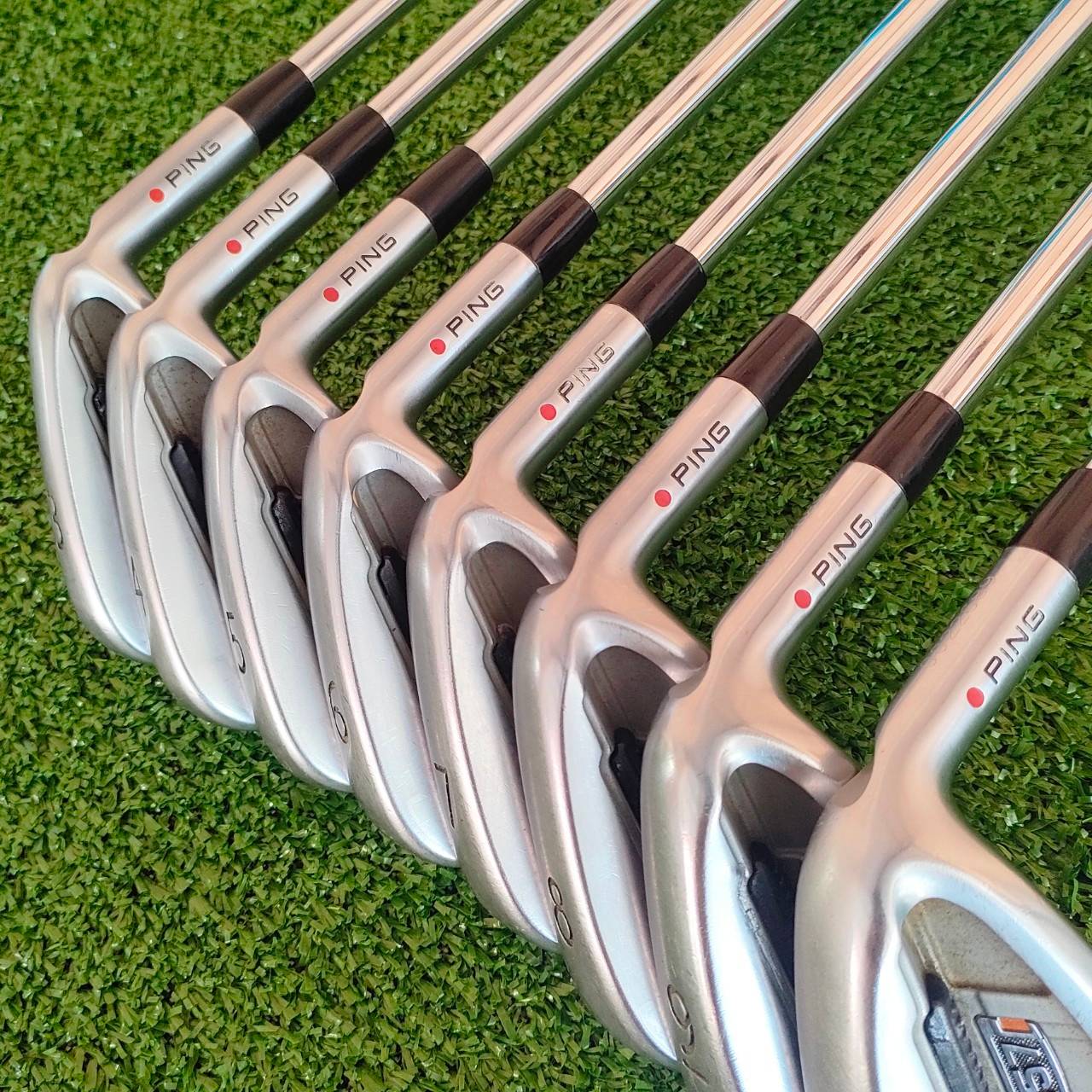 ชุดเหล็ก PING S57 จุดแดง มีเหล็ก 3 - 9 เเละ W ครบ ก้าน PROJECT 6.0 ทั้งเซ็ต สภาพสวยนางฟ้า เหล็กตีมันส์ ตีง่าย สปินจัดๆ วัสดุพรีเมี่ยมมากๆ