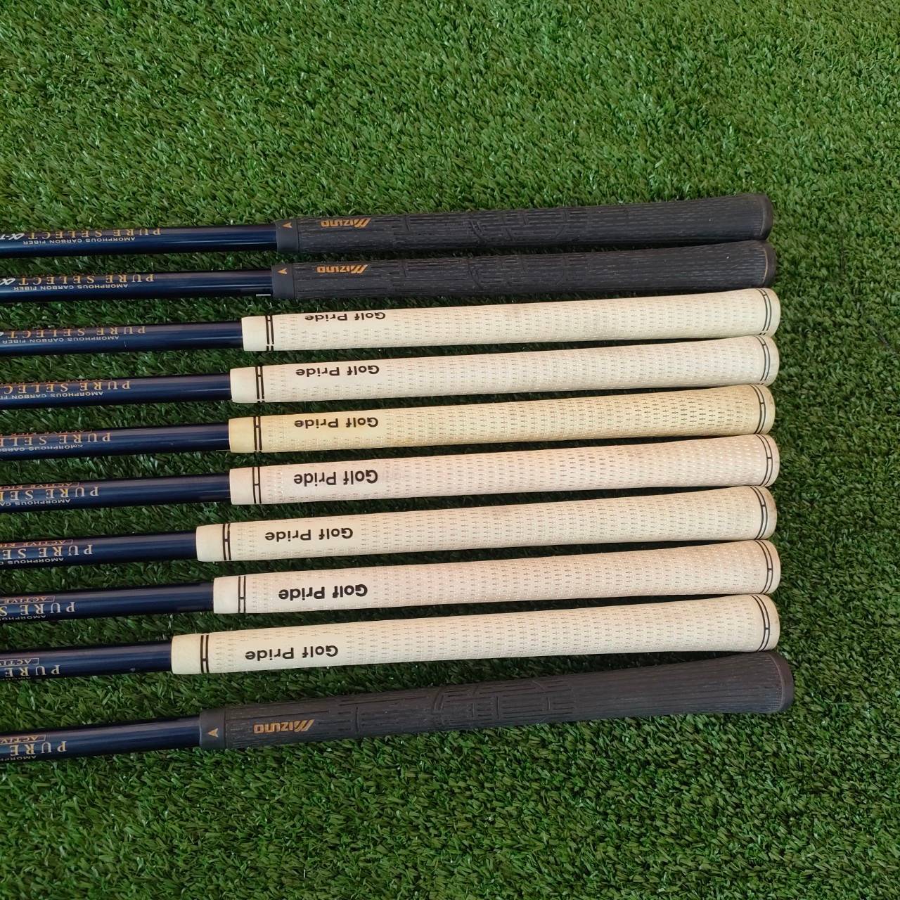 ชุดเหล็ก MIZUNO NOTUS SYNCHRO TURN มีเหล็ก 4-9 เเละ PW SW FW ก้าน PURE SELECT A-TI FLEX SR เป็นเหล็กหน้าเด้ง เบา สบาย พรีเมี่ยมญี่ปุ่นแท้ๆ กริพเปลี่ยน GOLF PRIDE มาทั้งเซ็ต!!! ไม้กอล์ฟมือสอง ของแท้ BY NakaraLuxurious