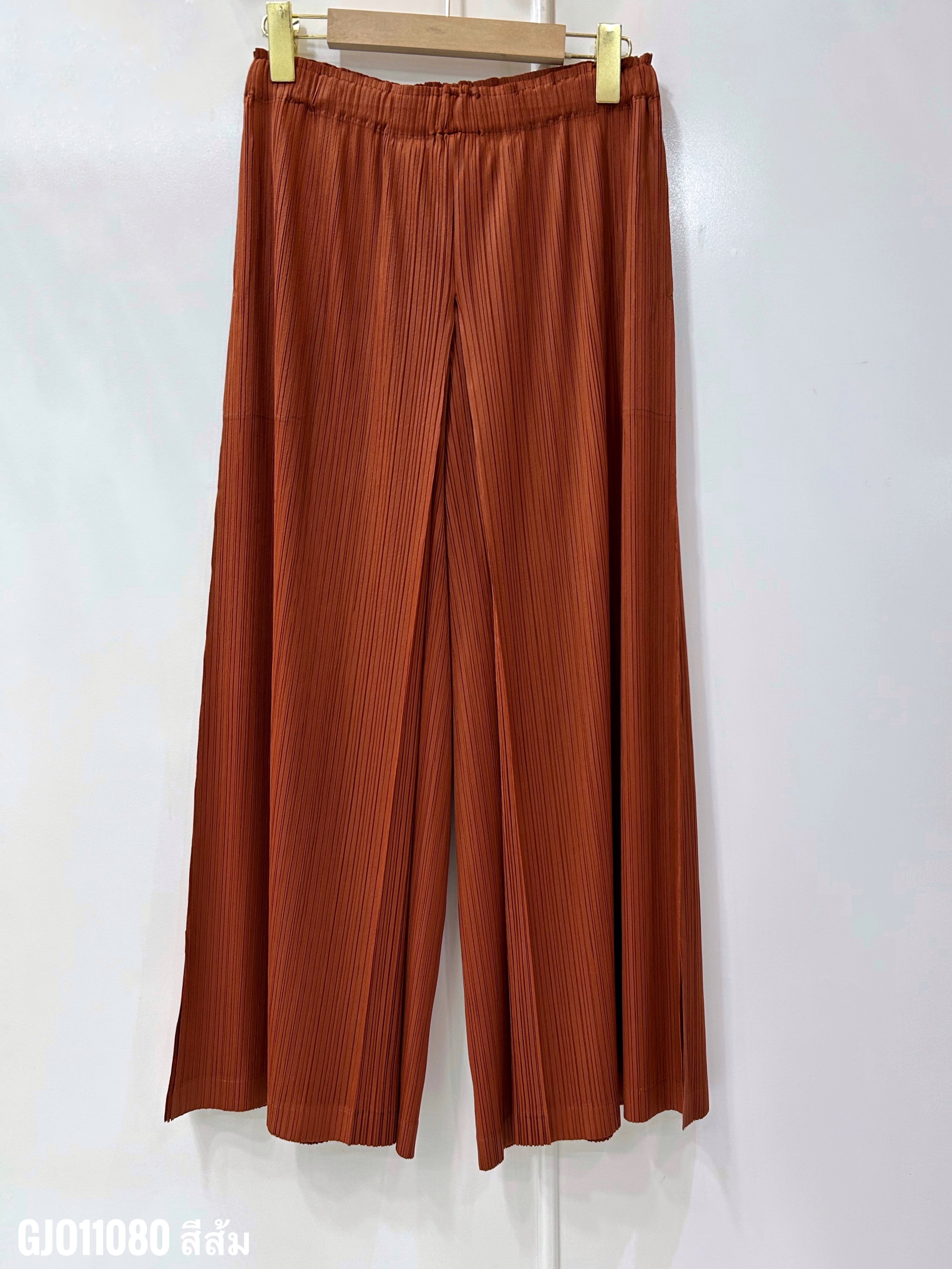 ปรับราคาลง20%!! ยาว 35นิ้ว!! 2MUAY รุ่น GJO11080 กางเกงอัดพลีท CULOTTE WIDE LEG PLEATED PANTS 8 สี FREE SIZE