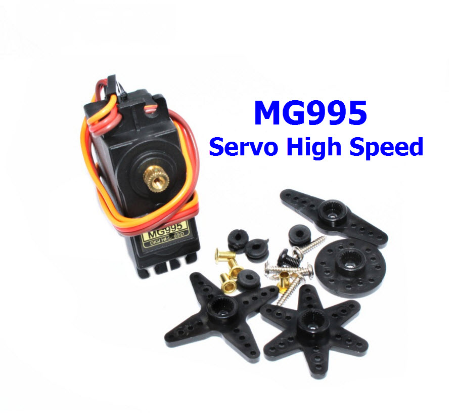 เซอร์โวใหญ่ ทอร์กสูง 12 kg-cm MG995/Bipedal Robot/Robot/Remote Control/55G Metal Copper Gear Rudder 0-180 deg