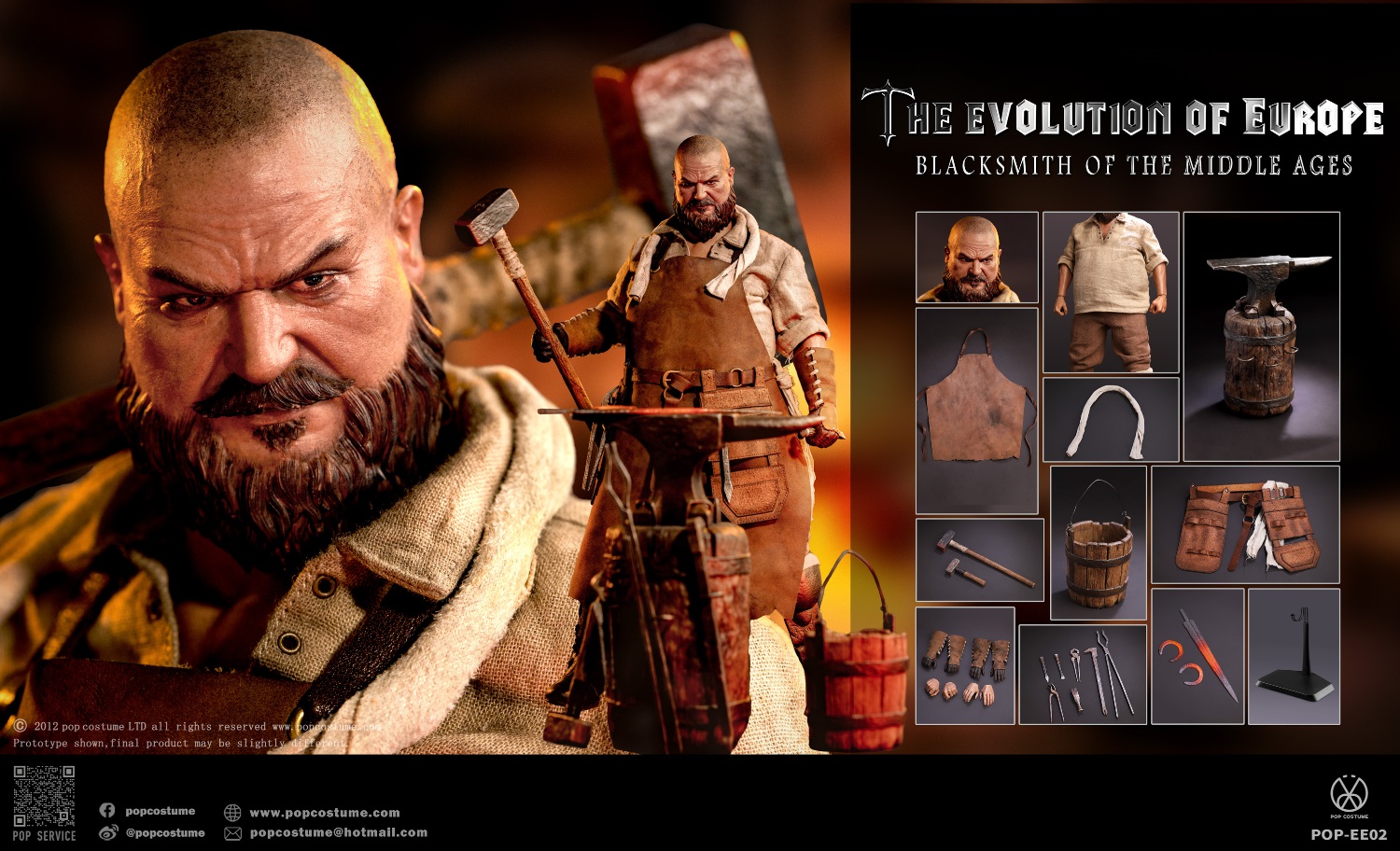 [สั่งจอง] POP COSTUME POP-EE02 1/6 : The Evolution of Europe Blacksmith